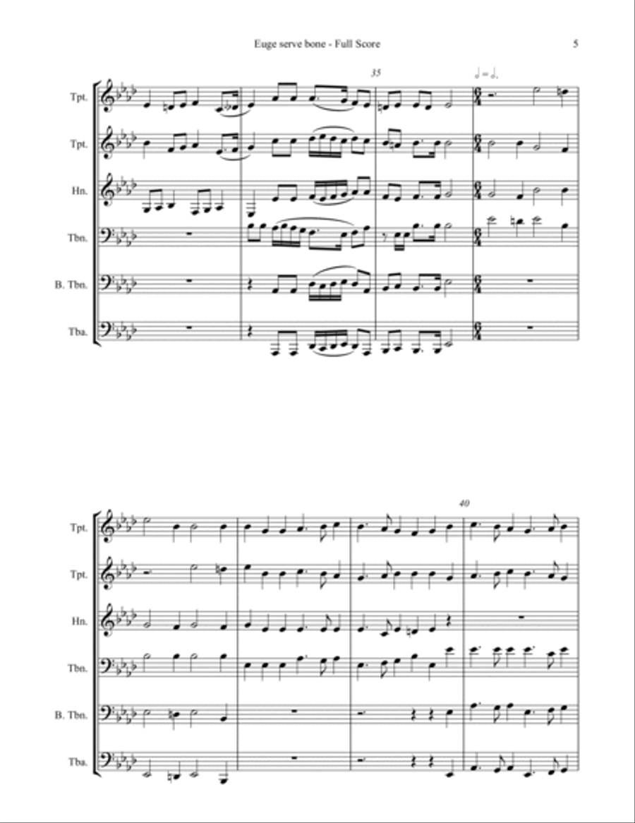 Euge Serve Bone Chamber Music scores gallery preview page 5
