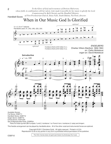 When in Our Music God Is Glorified - HB Score image number null
