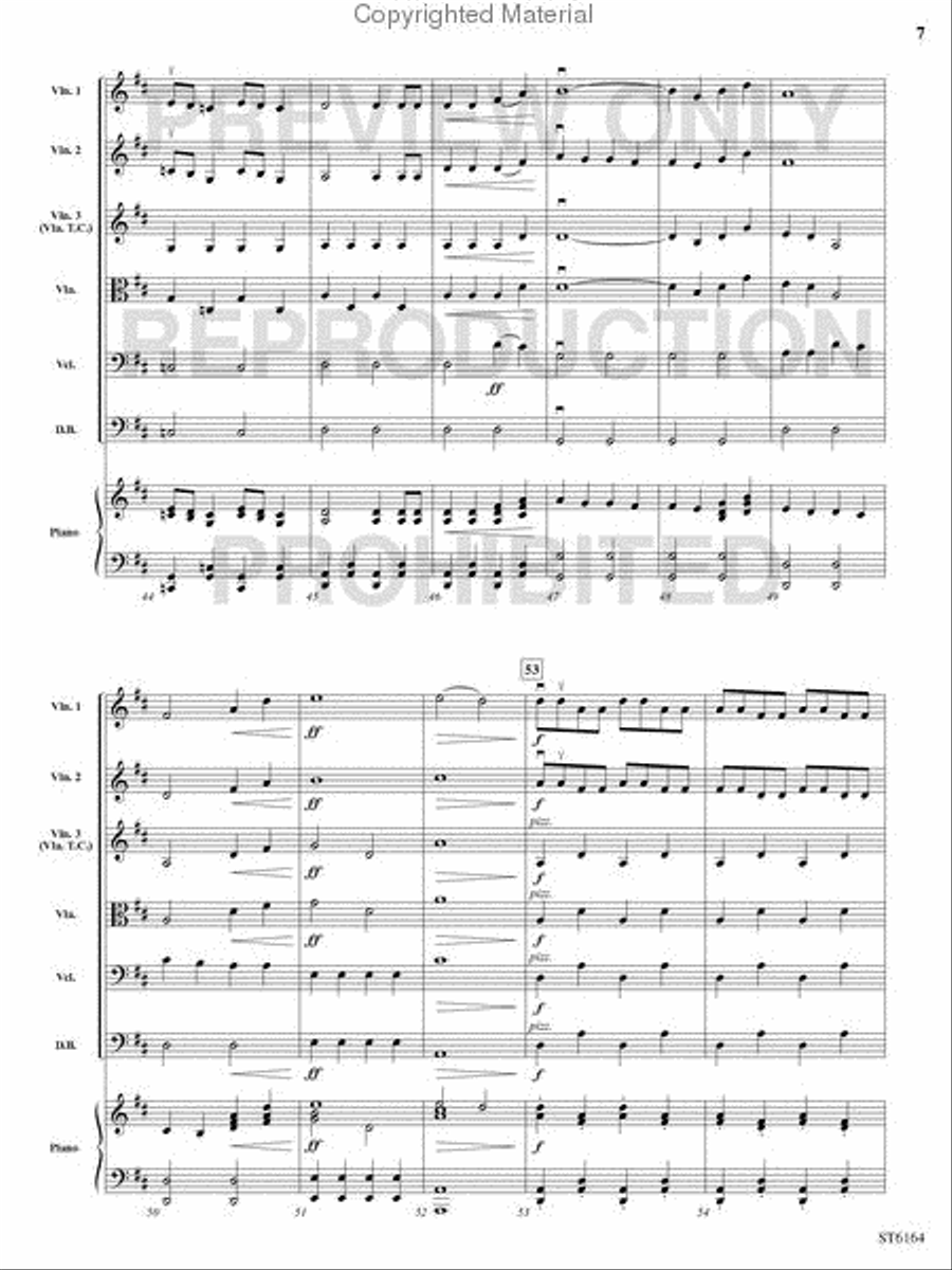 Honor and Glory String Orchestra scores gallery preview page 6