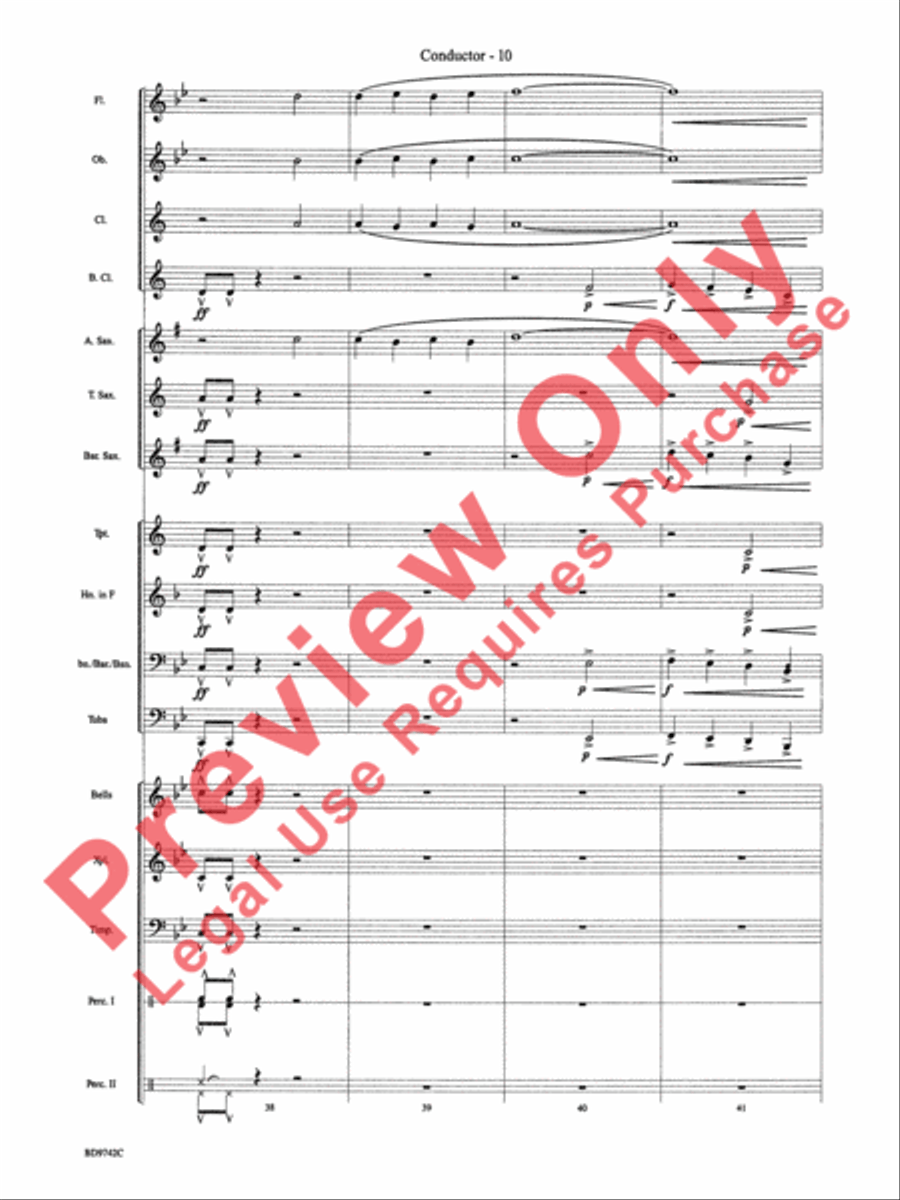 Mystic Legacy Mystic Legacy Concert Band scores gallery preview page 13