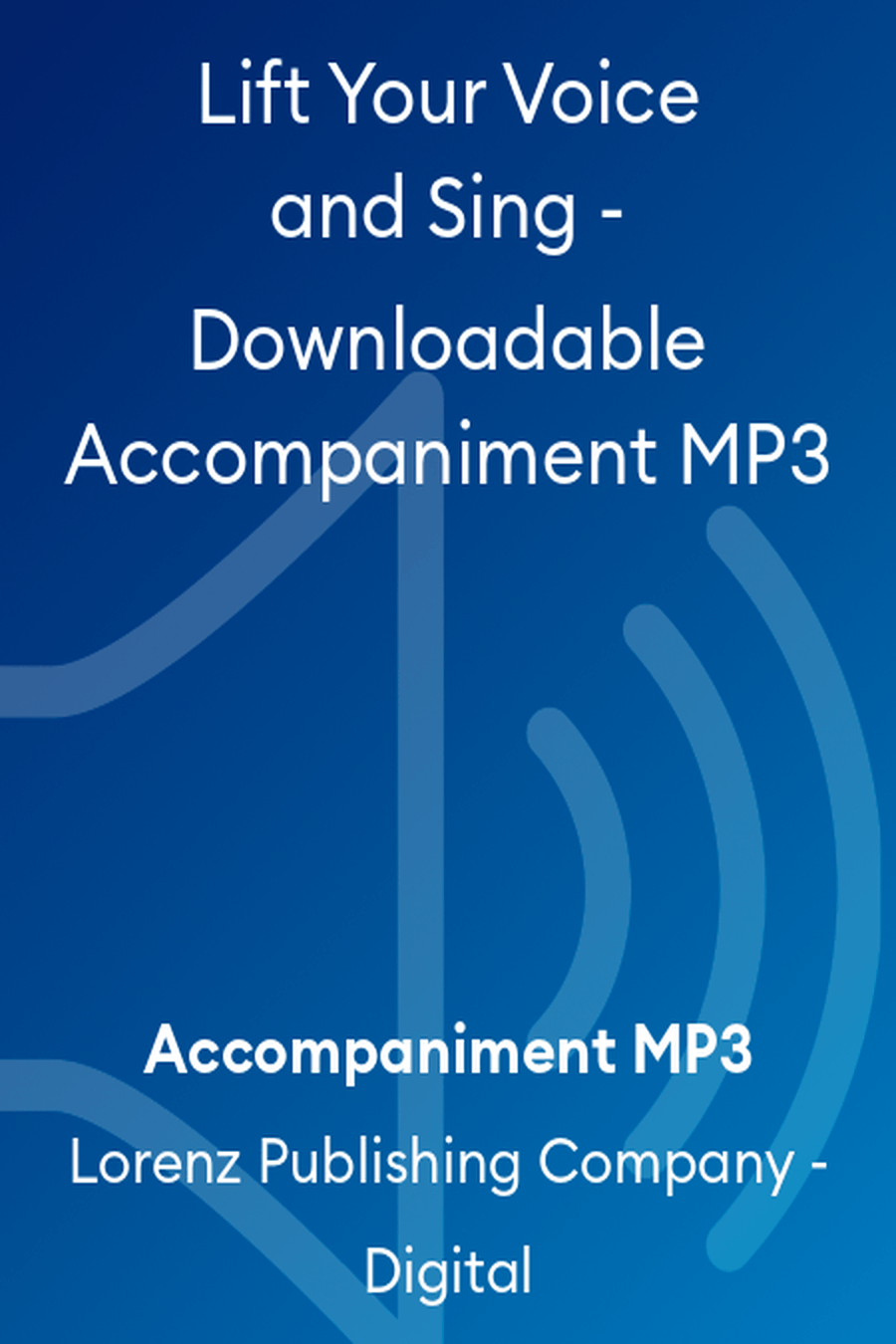 Lift Your Voice and Sing - Downloadable Accompaniment MP3 Voice scores gallery preview page 1