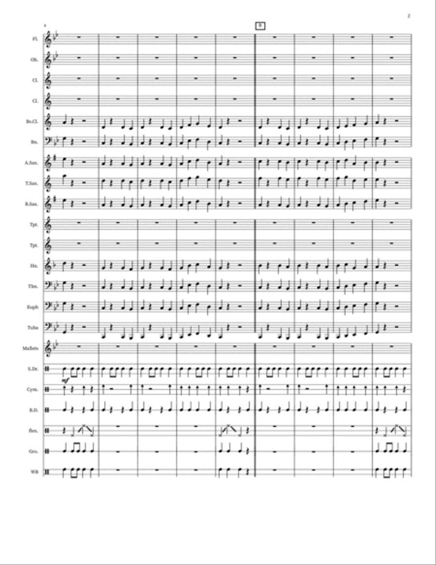 6-Note Spooktacular! Concert Band scores gallery preview page 2
