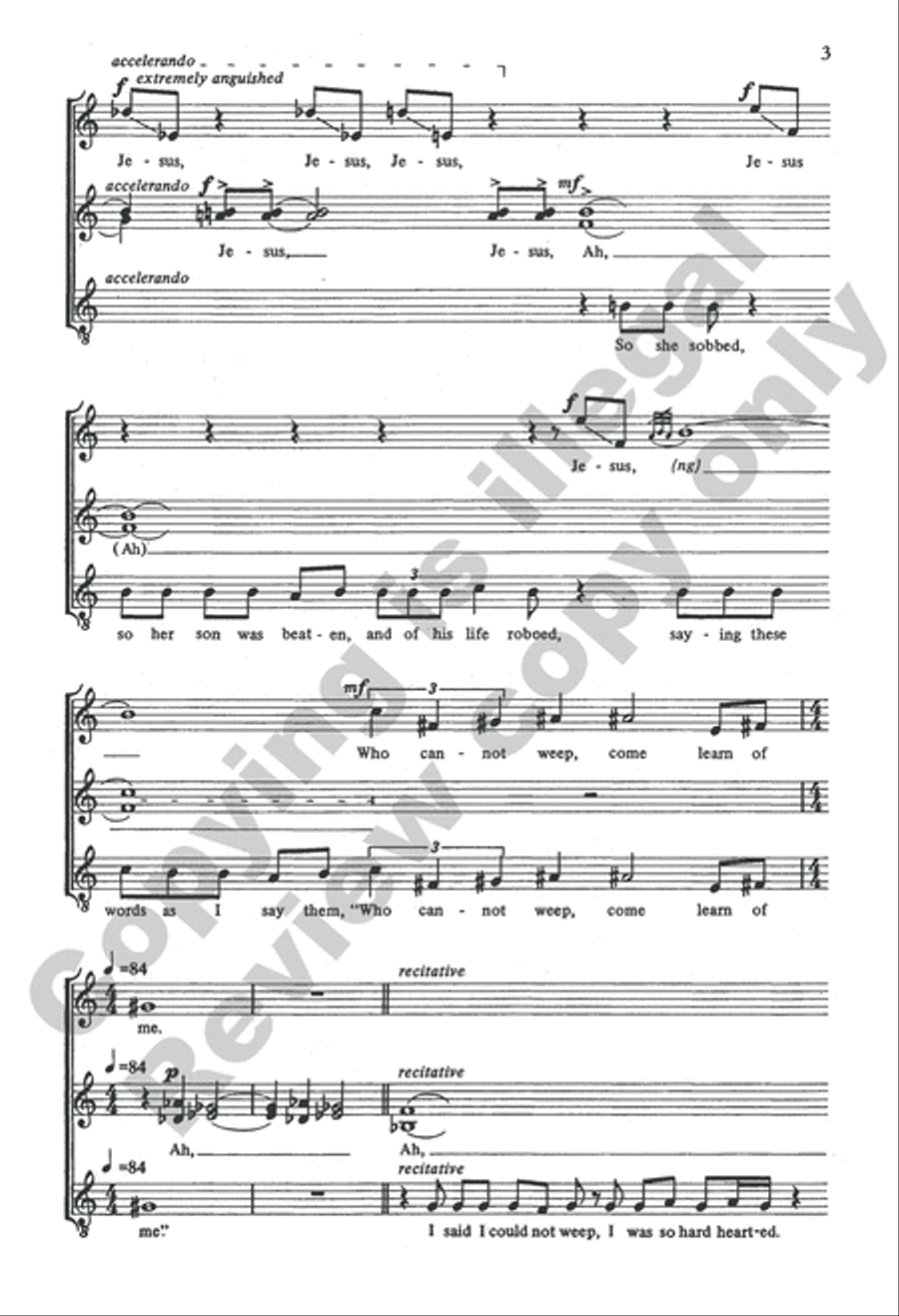 Who Cannot Weep, Come Learn of Me Women's Choir scores gallery preview page 5