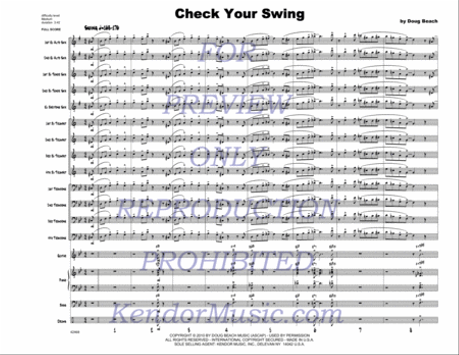 Check Your Swing Check Your Swing Jazz Ensemble scores gallery preview page 2