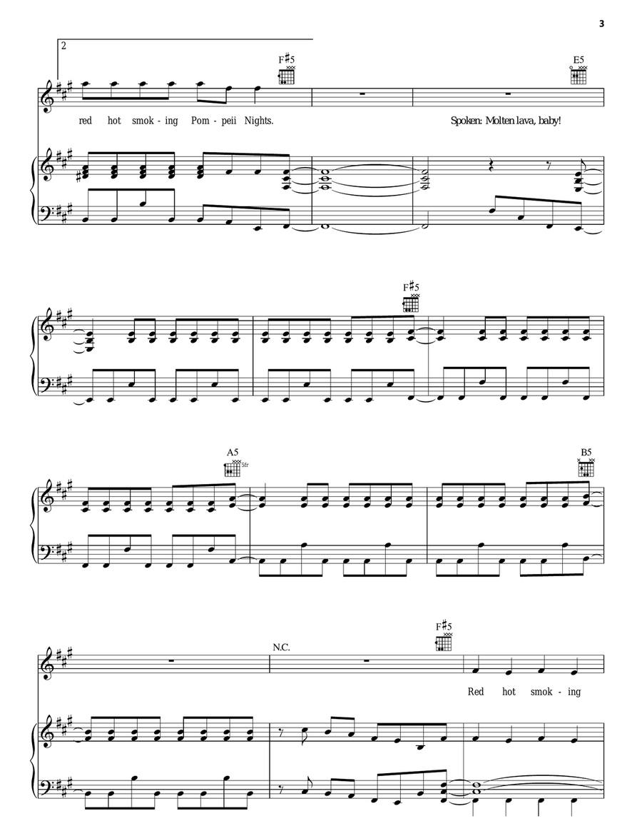 Pompeii Nights Pompeii Nights Acoustic Guitar scores gallery preview page 3