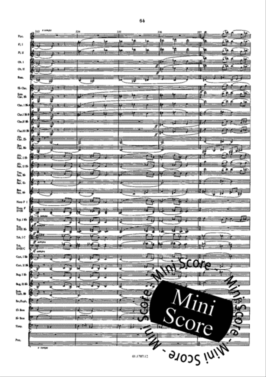 Symphonie de l'Eau Concert Band scores gallery preview page 68