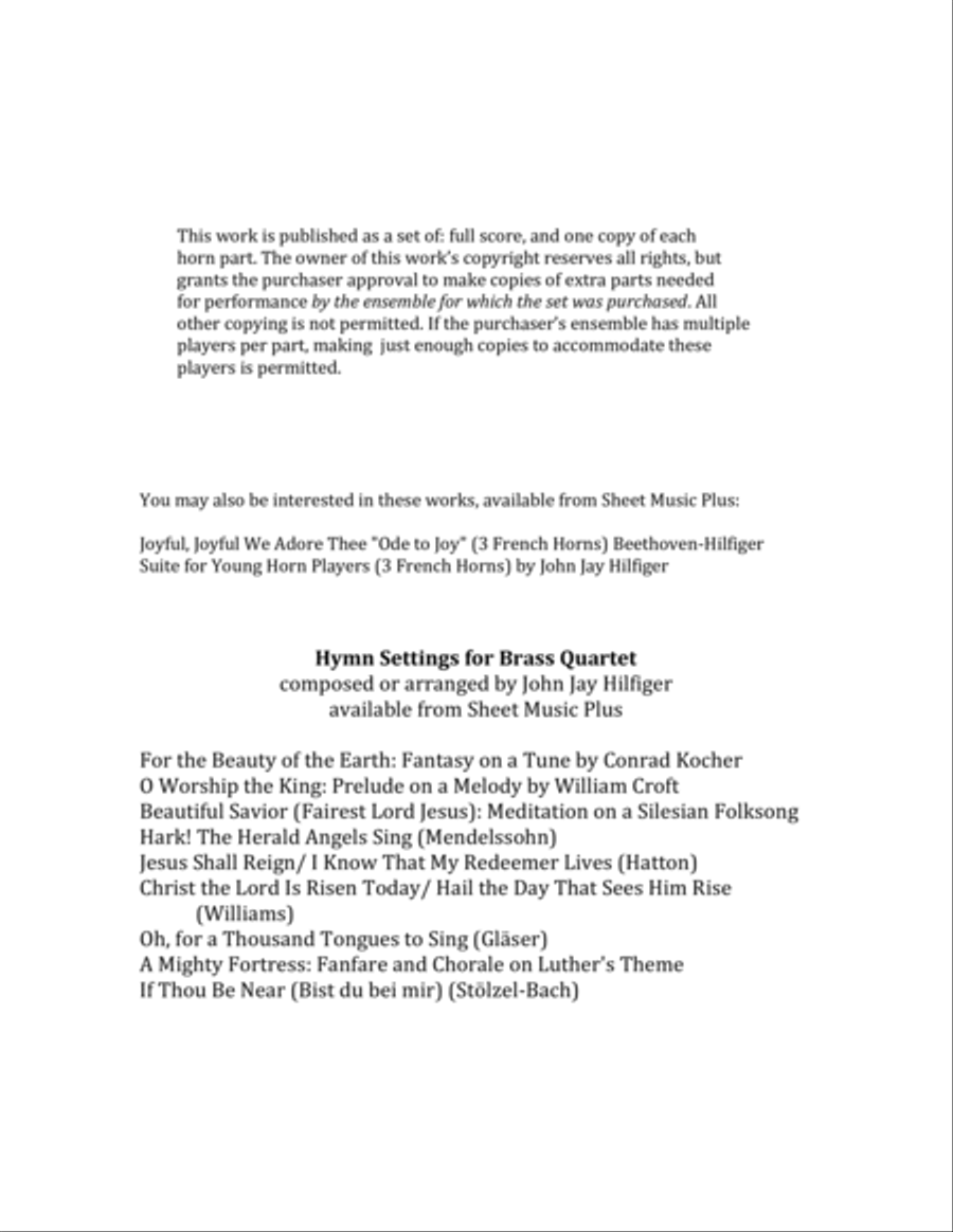 Joyful, Joyful We Adore Thee for Brass Trio Joyful, Joyful We Adore Thee for Brass Trio Brass Trio scores gallery preview page 2