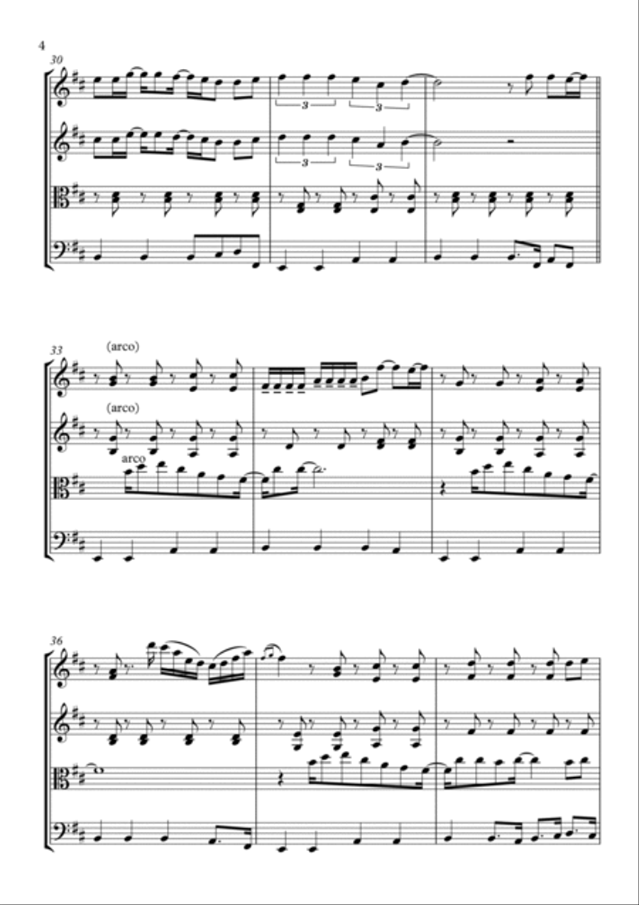 Englishman In New York String Quartet scores gallery preview page 4