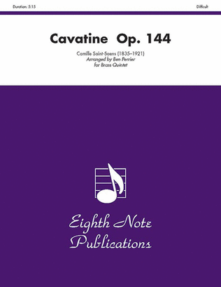 Book cover for Cavatine, Op. 144