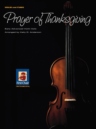 Book cover for Prayer of Thanksgiving - Violin Solo