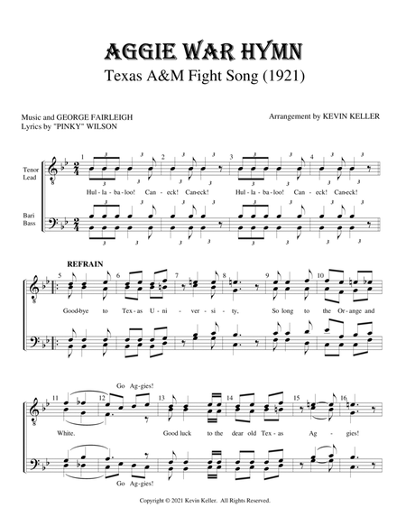 Texas A&M Aggie War Hymn image number null