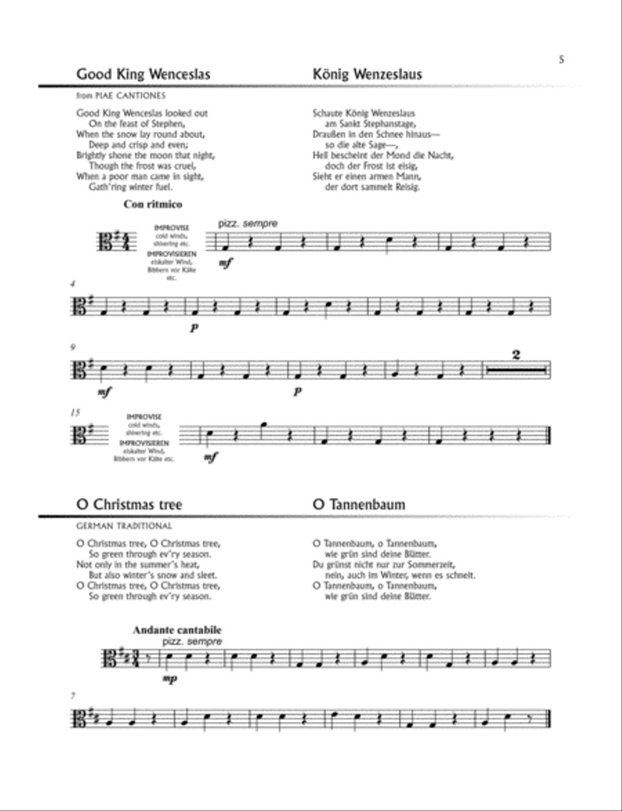 Carol Stringfest Viola scores gallery preview page 3