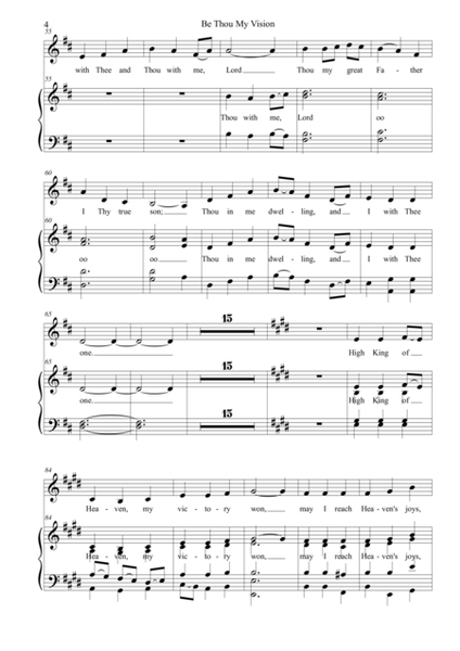 Be Thou My Vision for SATB Choir with Instrumental Accompaniment image number null