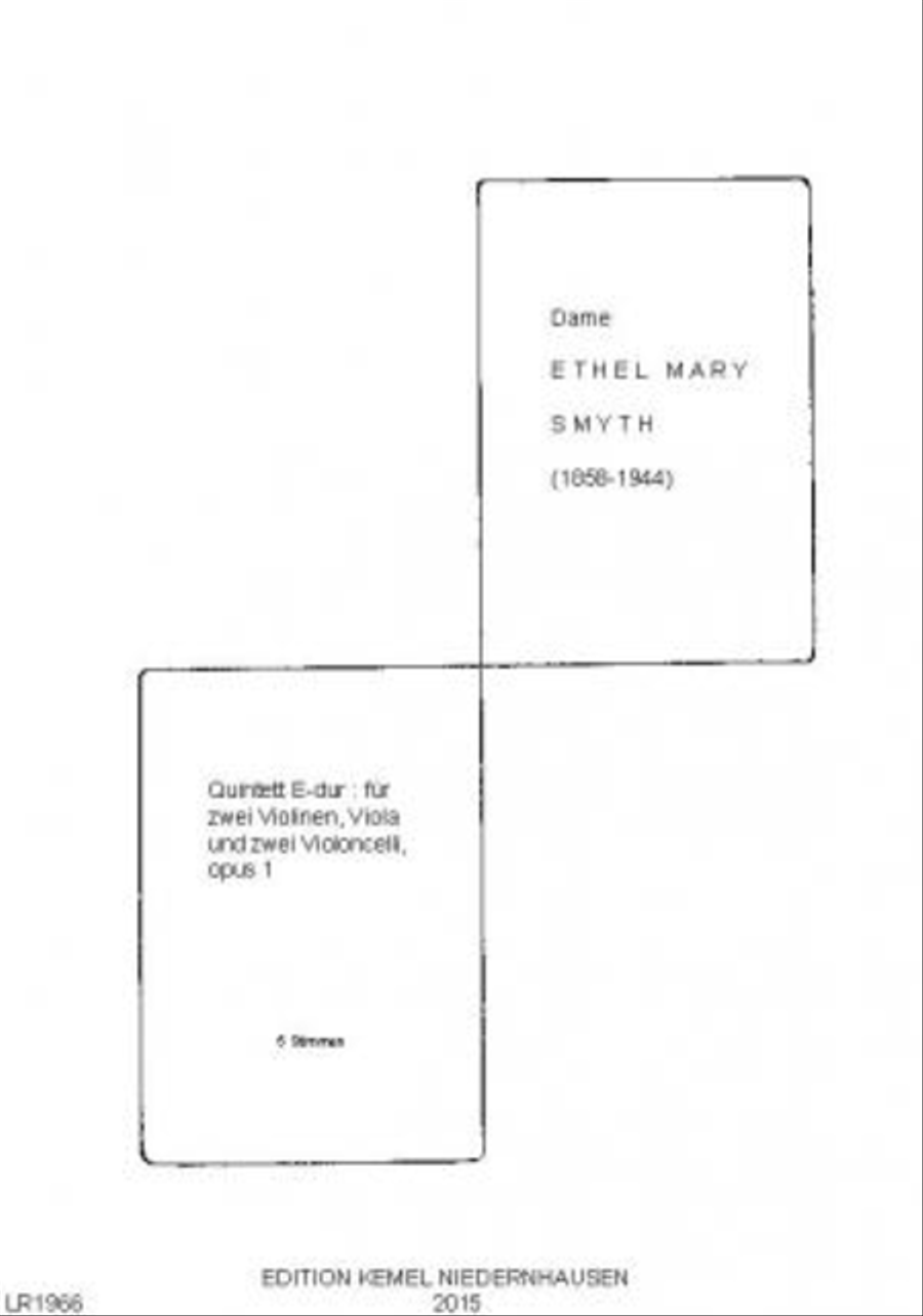 Quintett E-dur Cello scores gallery preview page 1