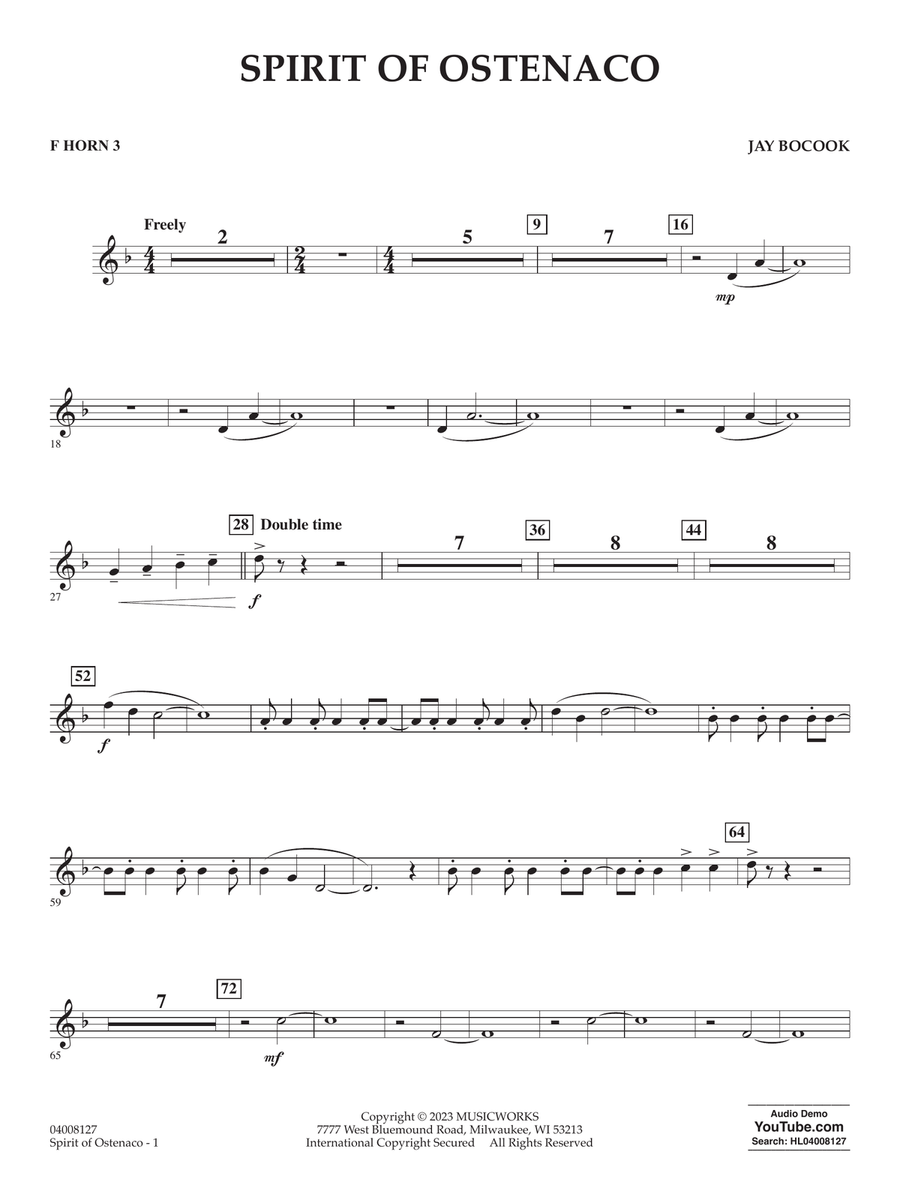 Spirit Of Ostenaco - F Horn 3