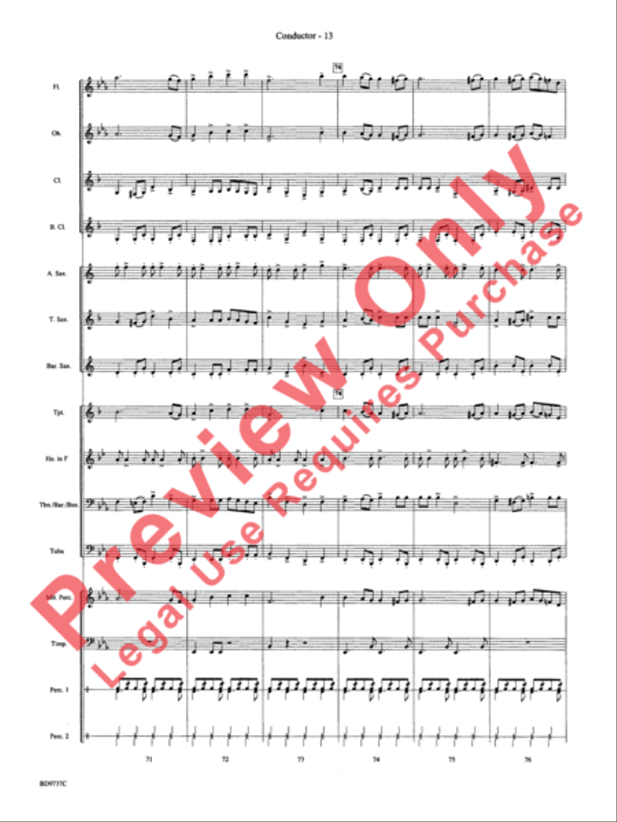 Sousa - The March King Sousa - The March King Concert Band scores gallery preview page 15
