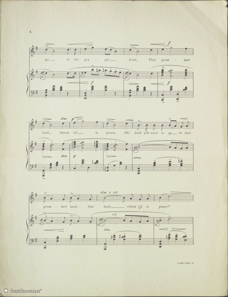 Deep River Piano, Vocal scores gallery preview page 4