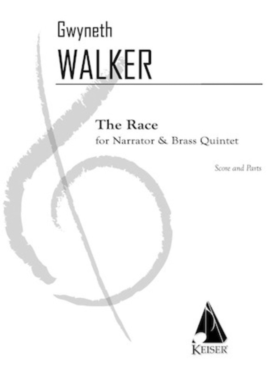 Walker - The Race For Narrator/Brass Quintet Sc/Pts (Pod)