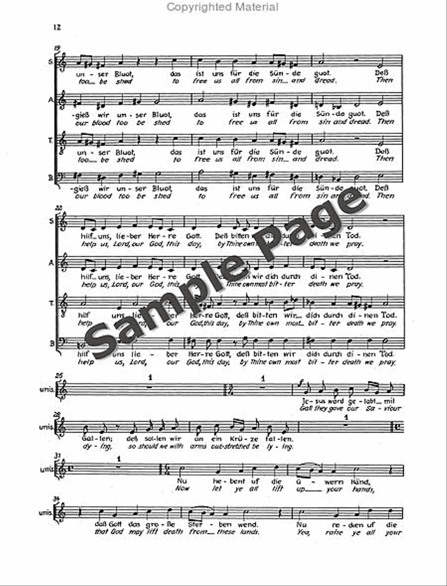 Der Tod Zu Basel Vocal Score 4-Part scores gallery preview page 15