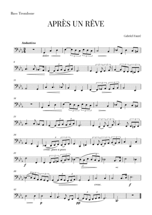 Fauré - Après un Rêve (for Bass Trombone)