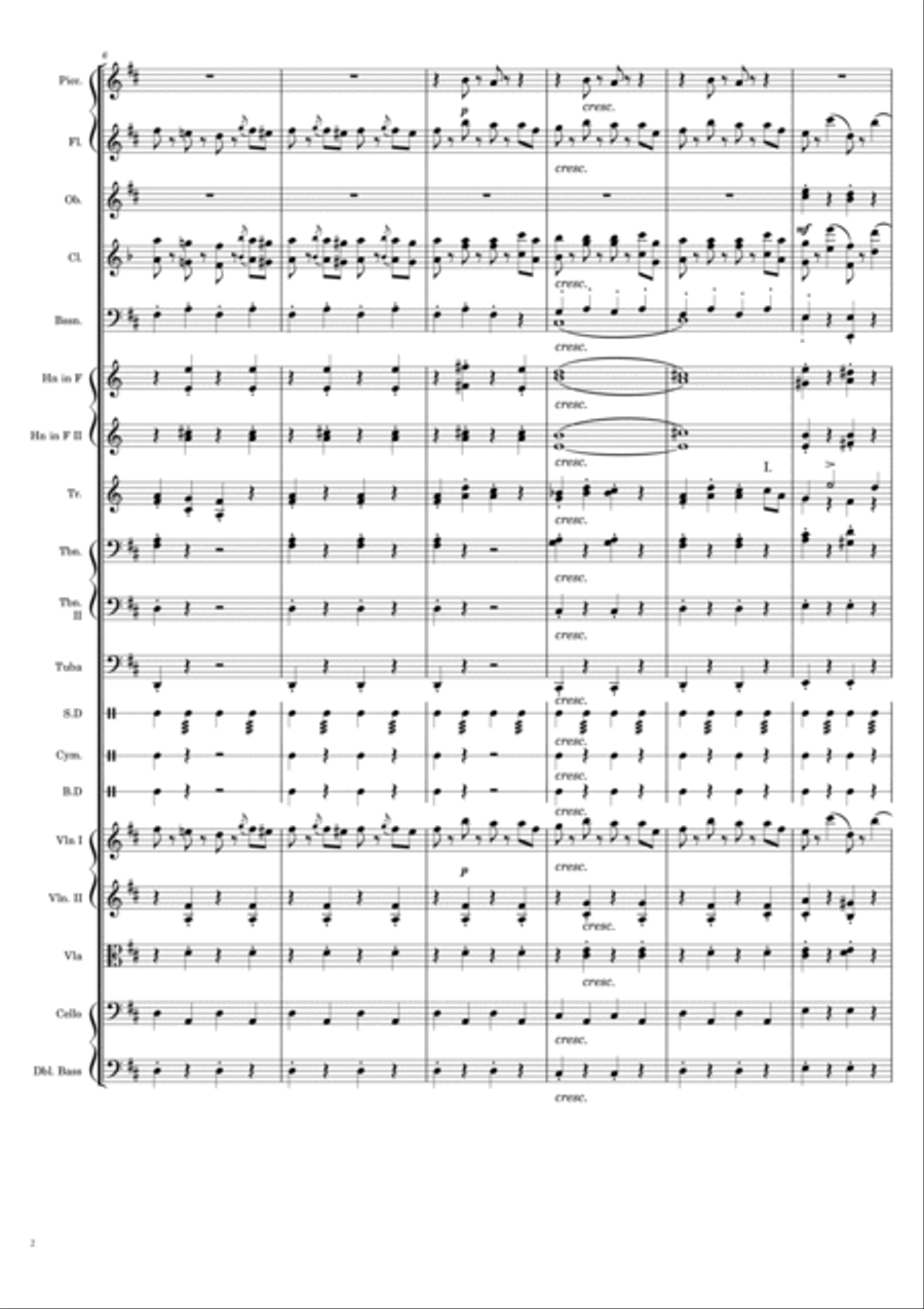 Radetzky March Opus 228 Chamber Orchestra scores gallery preview page 2