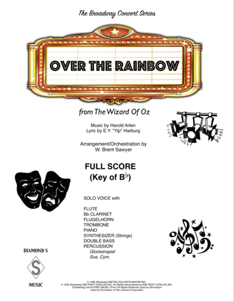 Over The Rainbow (from The Wizard Of Oz) - Score Only Large Ensemble scores gallery preview page 1