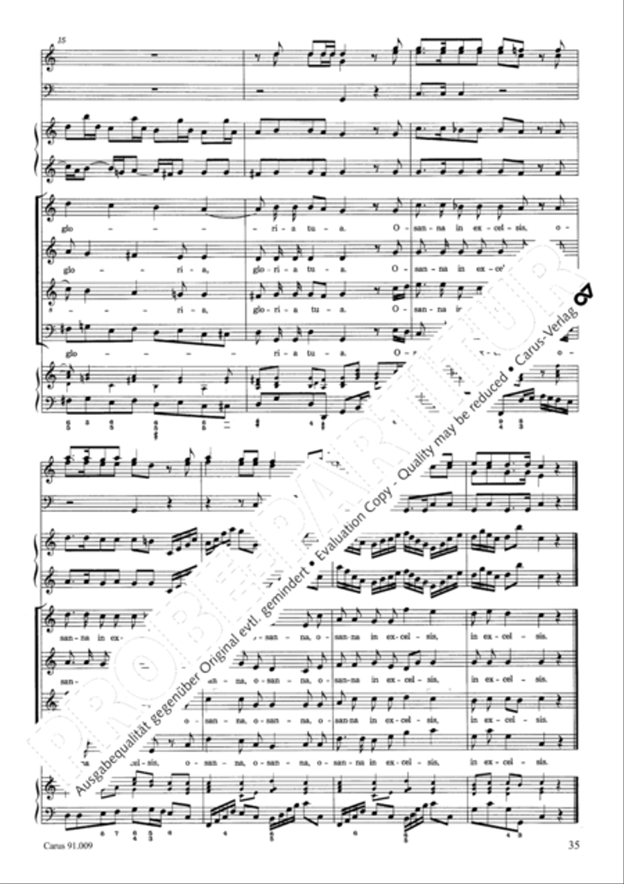 Missa Sancti Gabrielis 4-Part scores gallery preview page 38