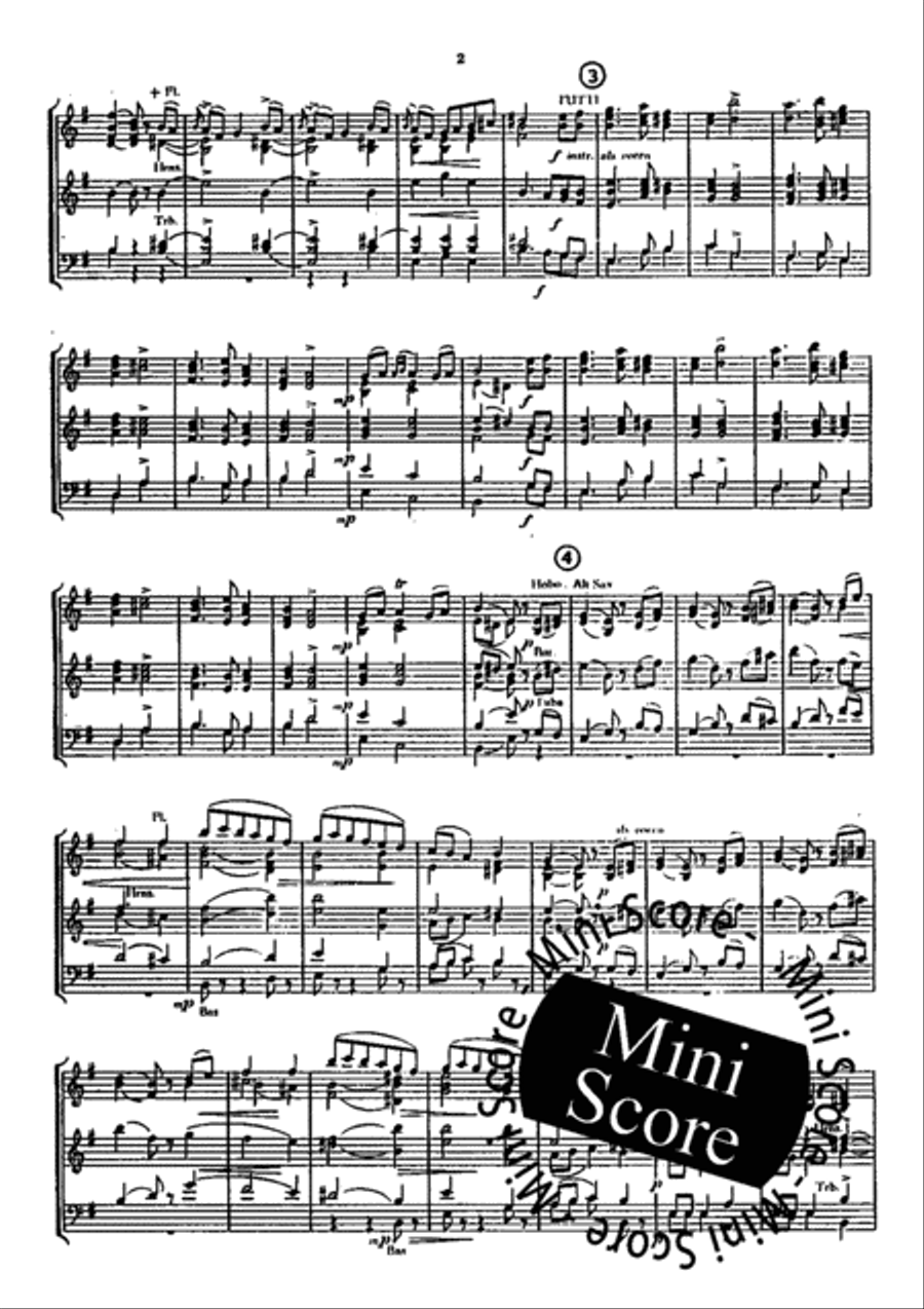Le Roi S'Amuse Fanfare Band scores gallery preview page 4