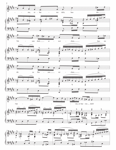 BACH: Erbarme dich, BWV 55 (transposed to C-sharp minor)