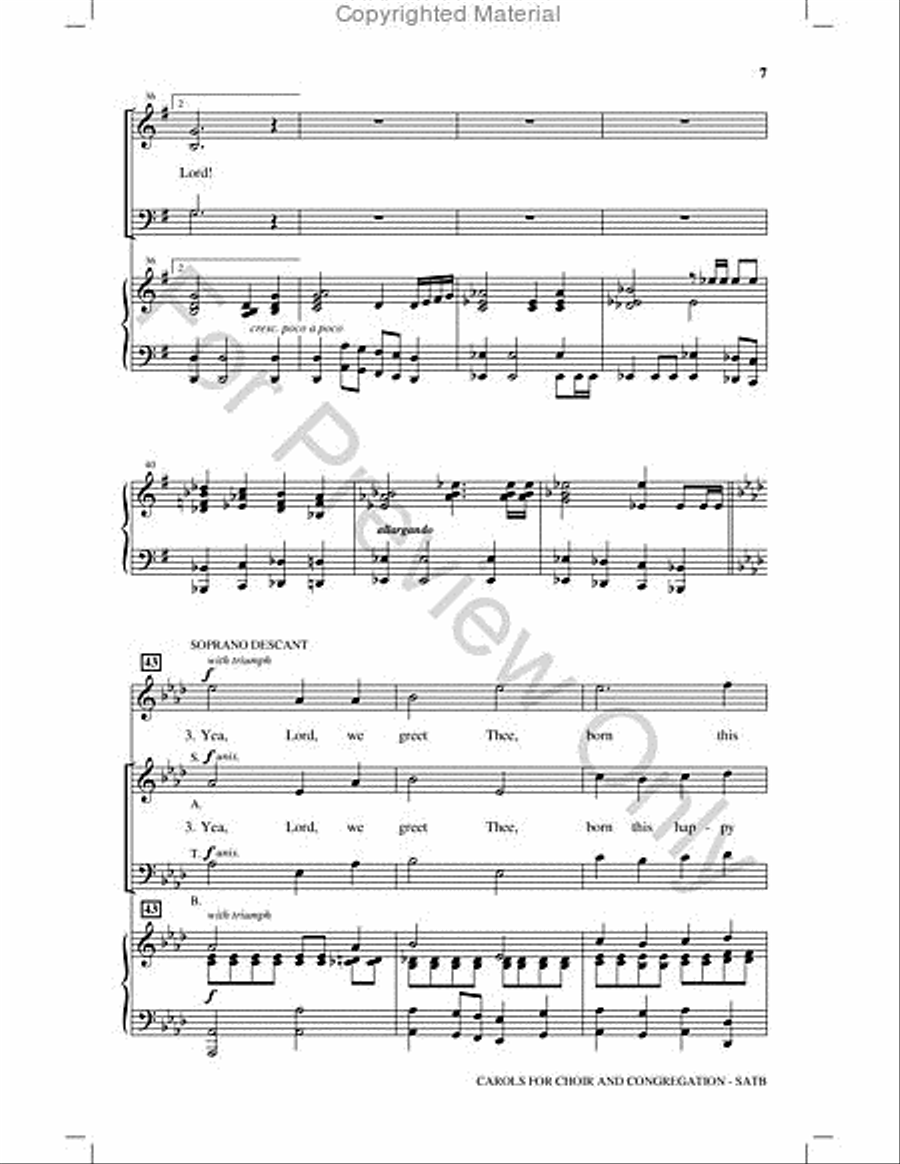 Carols for Choir and Congregation Choir scores gallery preview page 6