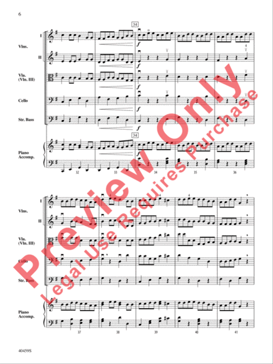 Fiddler on the Housetop Fiddler on the Housetop String Orchestra scores gallery preview page 7