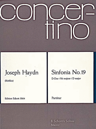 Book cover for Symphony 19 D Maj Score