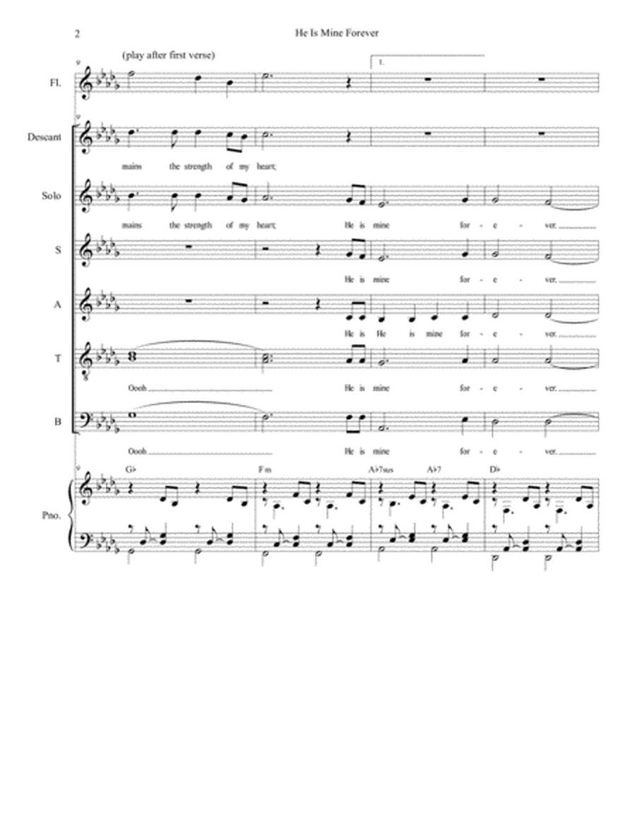 He Is Mine Forever (Solo and SATB) image number null