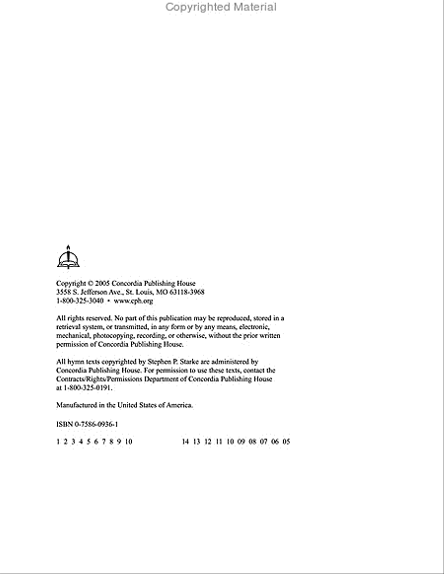O Sing of Christ: The Hymns of Stephen P. Starke, Volume 1 Hymn Anthems scores gallery preview page 3