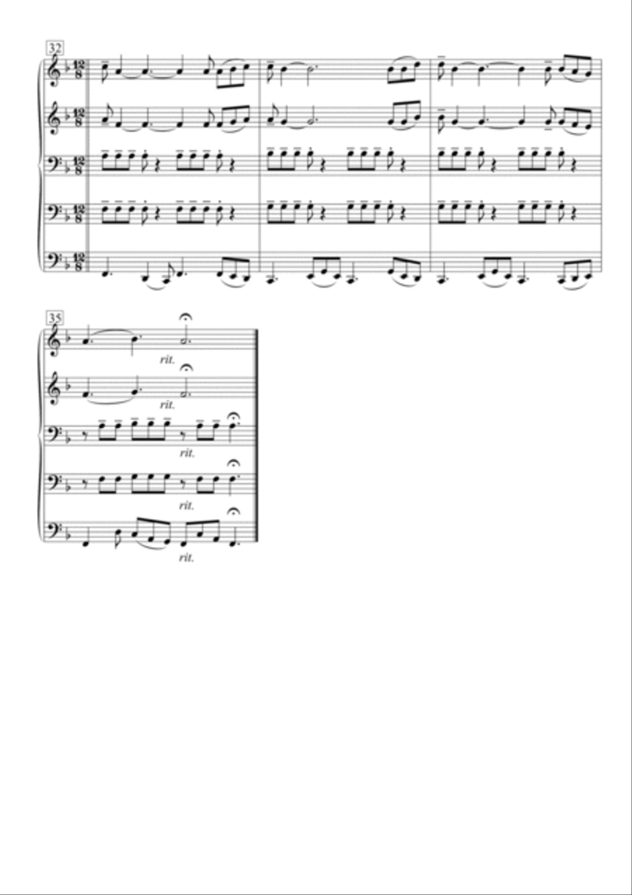 Lonely Boy Brass Ensemble scores gallery preview page 5