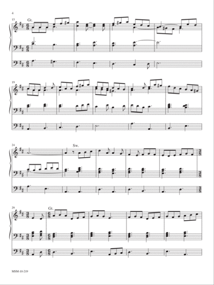 Four Advent Trumpet Tunes Organ Solo scores gallery preview page 3
