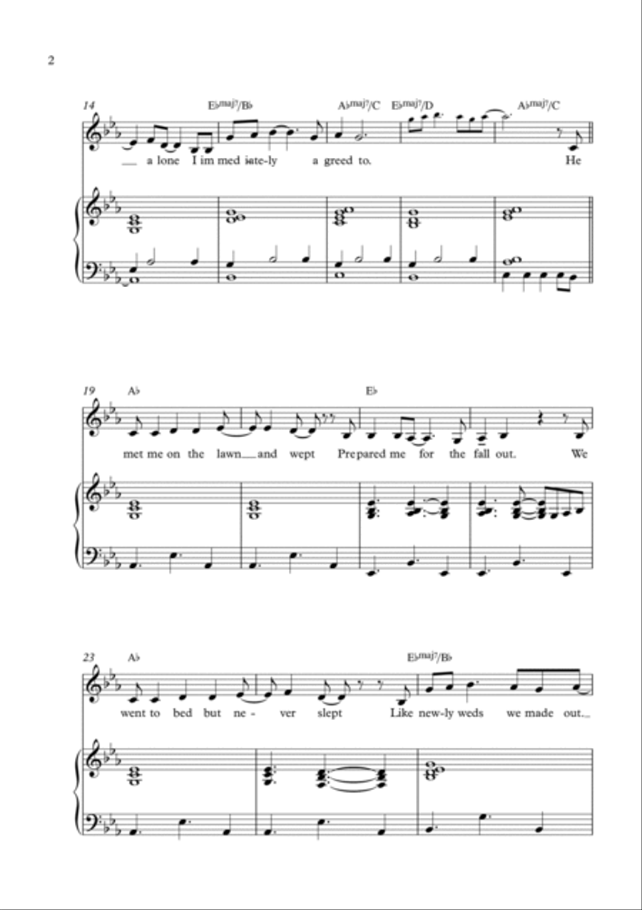 HAPPY AT THE END (of the world) Voice scores gallery preview page 2