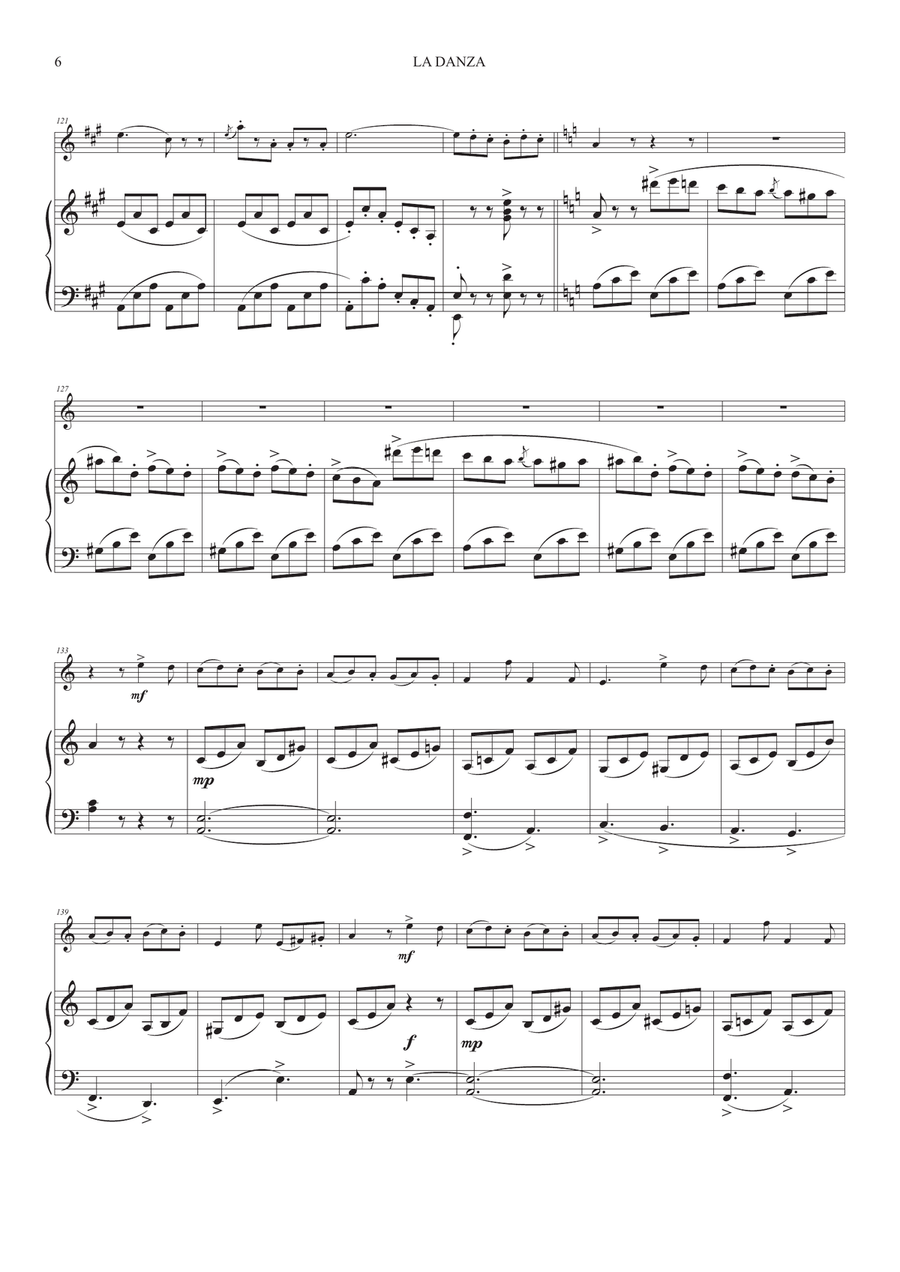 La Danza (Neapolitan Tarantella) for Violin and Piano Violin scores gallery preview page 6