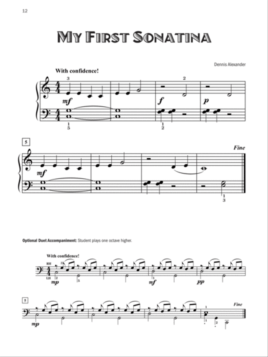 Five-Star Solos, Book 1 Easy Piano scores gallery preview page 9
