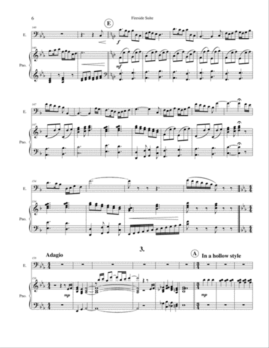 Fireside Suite Fireside Suite Euphonium scores gallery preview page 6