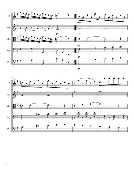Minuet for String Ensemble & Flute (K. 6) image number null