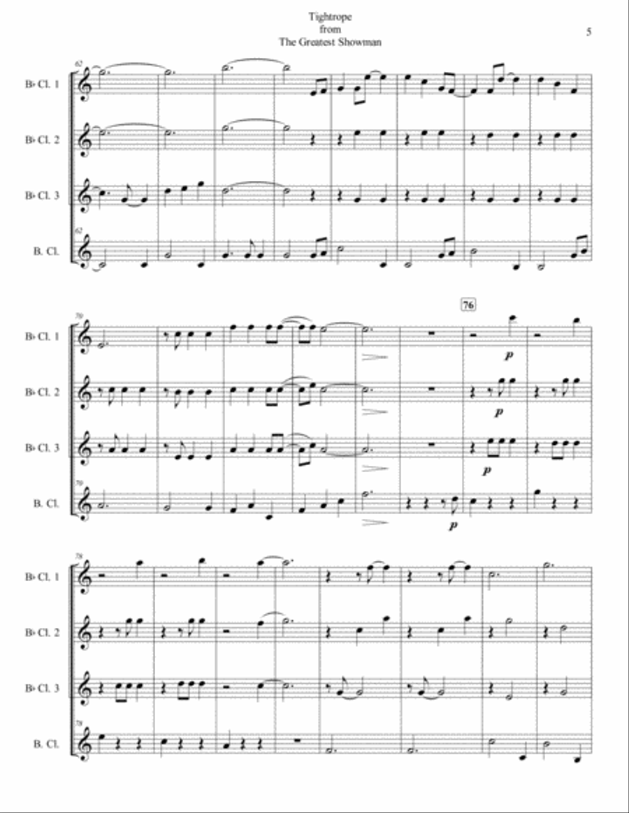 Tightrope Woodwind Quartet scores gallery preview page 5