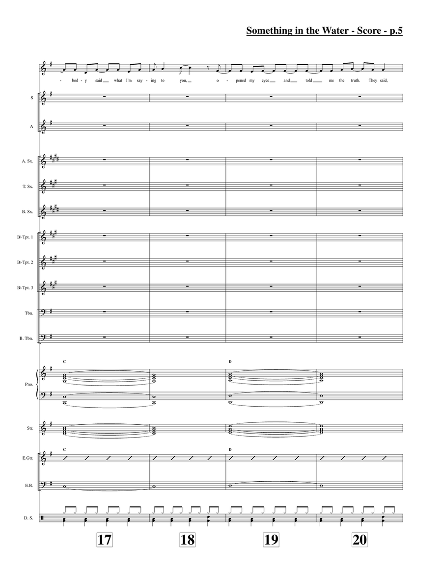 Something In The Water Something In The Water Jazz Ensemble scores gallery preview page 5