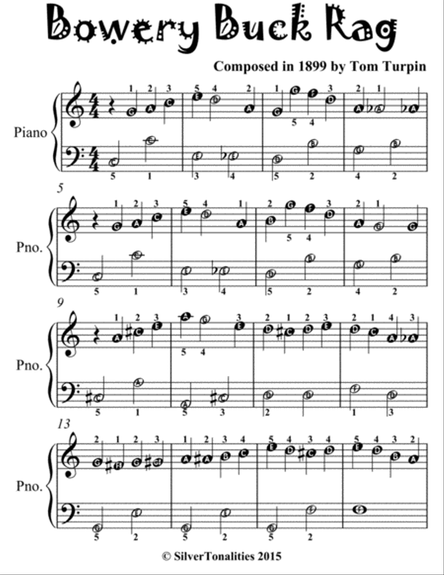 Littlest Ragtime for Easiest Piano Volume 4 Sheet Music Easy Piano scores gallery preview page 5