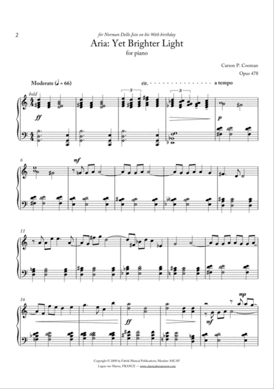 Carson Cooman: Three Piano Pieces for piano Piano Solo scores gallery preview page 2