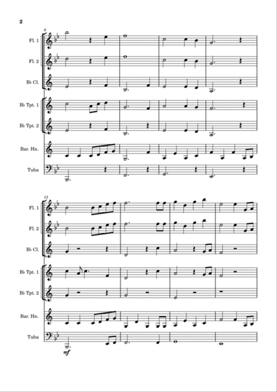 Afternoon Concert Band scores gallery preview page 2