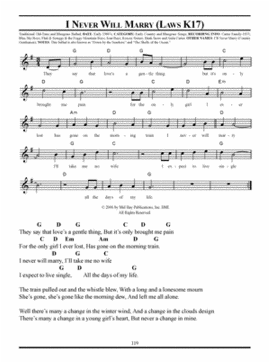 Bluegrass Picker's Tune Book Double Bass scores gallery preview page 2