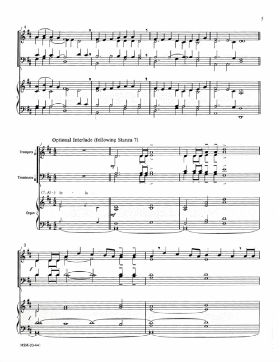 At the Lamb's High Feast (Sonne der Gerechtigkeit) Choir scores gallery preview page 5