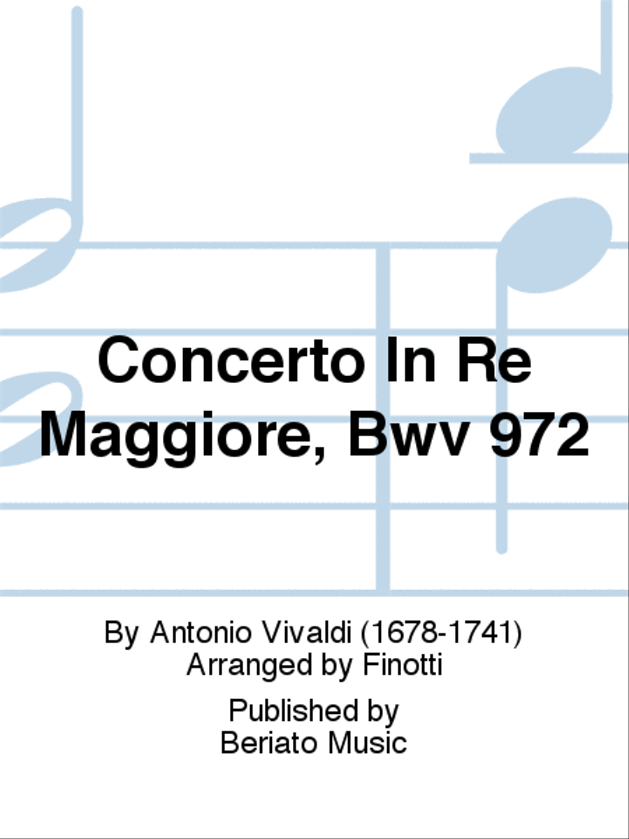 Concerto In Re Maggiore, Bwv 972 Viola scores gallery preview page 1