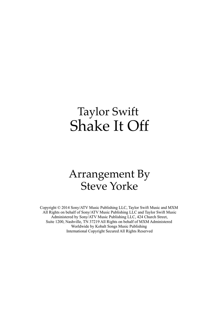 Shake It Off Shake It Off Brass Band scores gallery preview page 1